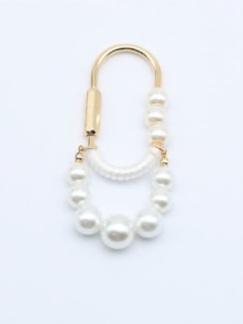 Free People Pearl-Accented Gold-Tone Bag Charm